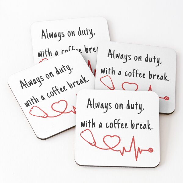 Item preview, Always on duty, with a coffee break. designed and sold by Dudiudi.