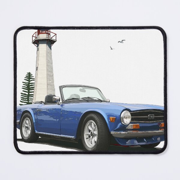 Item preview, Blue Triumph TR + Lighthouse designed and sold by avenueart01.