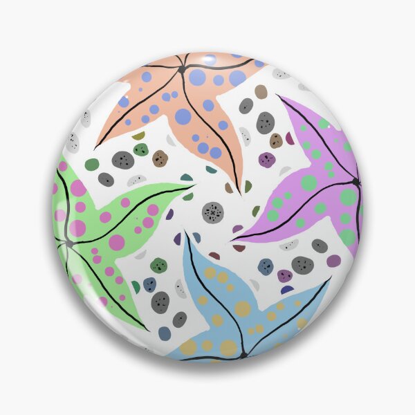 Item preview, Hand drawn starfish on pebbles pattern no 11 designed and sold by Shoot-The-Moon.