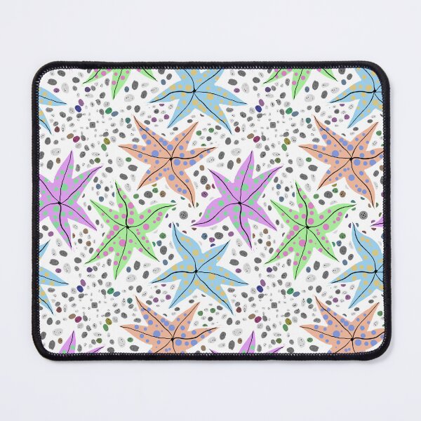Item preview, Hand drawn starfish on pebbles pattern no 11 designed and sold by Shoot-The-Moon.