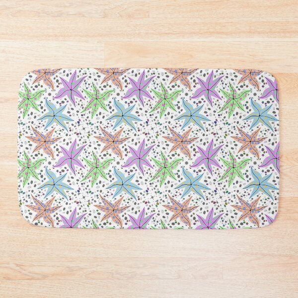 Item preview, Hand drawn starfish on pebbles pattern no 11 designed and sold by Shoot-The-Moon.