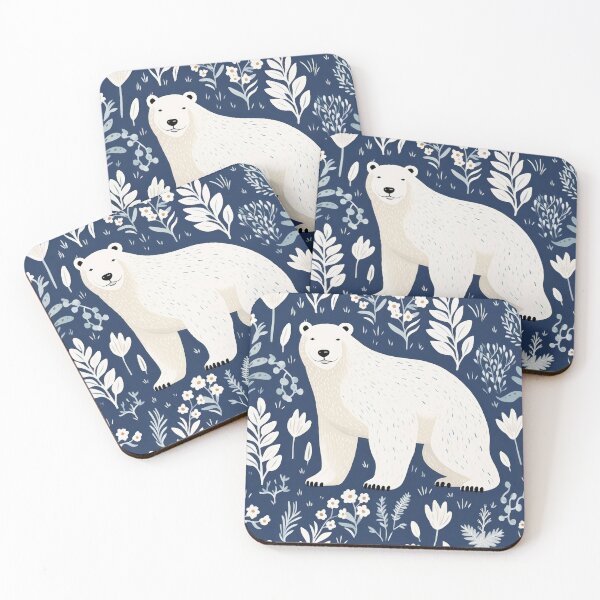 Item preview, Winter Blue Polar Bear designed and sold by ArtLikeAisy.