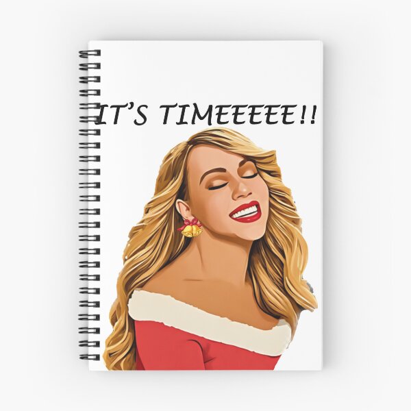 Item preview, Christmas Illustration Mariah Carey Its Timeee Quote designed and sold by kevinkreativity.