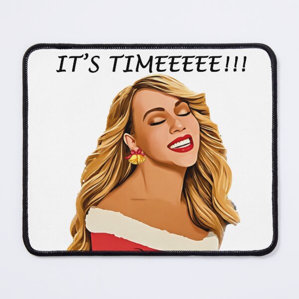 Item preview, Christmas Illustration Mariah Carey Its Timeee Quote designed and sold by kevinkreativity.