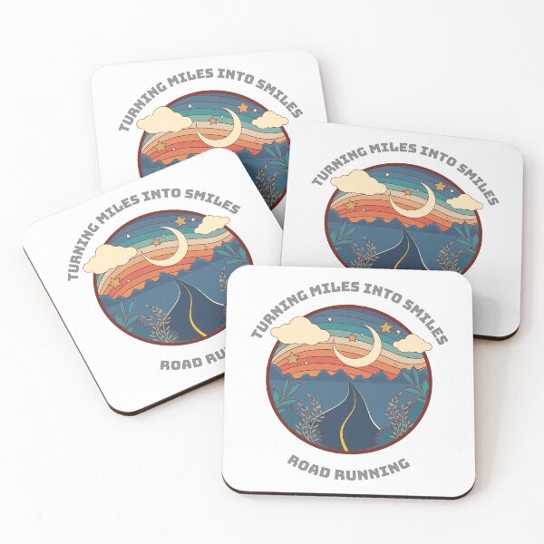 Item preview, Turning miles into smiles road running designed and sold by Ink & Fabric.