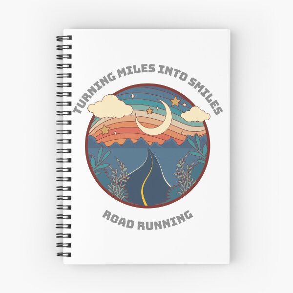 Item preview, Turning miles into smiles road running designed and sold by Ink & Fabric.