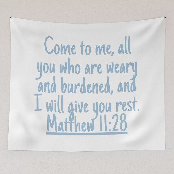 Item preview, Come to me, all you who are weary and burdened, and I will give you rest. Matthew 11:28 designed and sold by successmom.