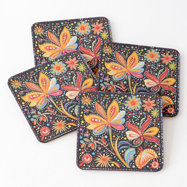 Item preview, Vibrant Boho Floral Pattern designed and sold by Playing In Mud.