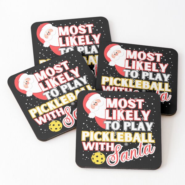Item preview, Most Likely To Play Pickleball With Santa designed and sold by Meandmyshop.