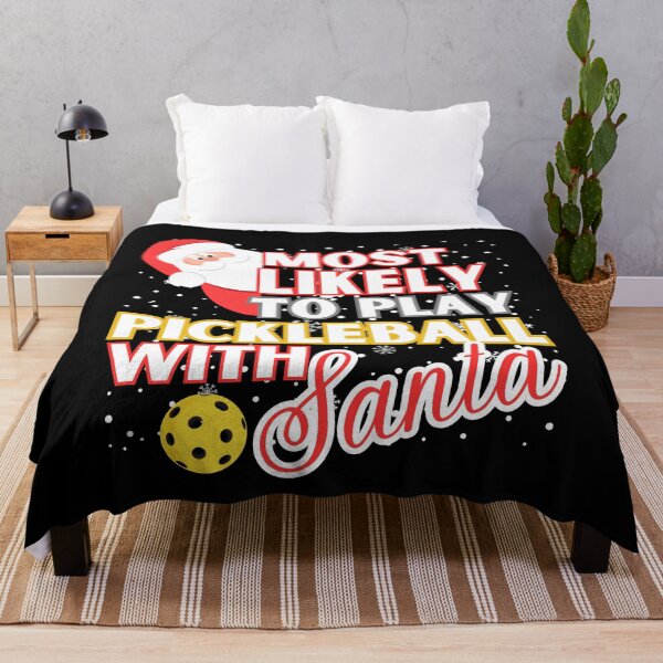 Item preview, Most Likely To Play Pickleball With Santa designed and sold by Meandmyshop.