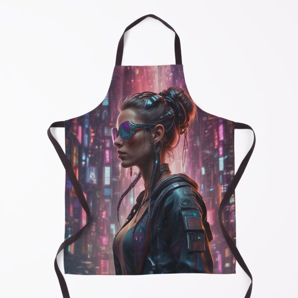 Item preview, Futuristic Cyber Scifi Girl Abstract designed and sold by highplacidity.