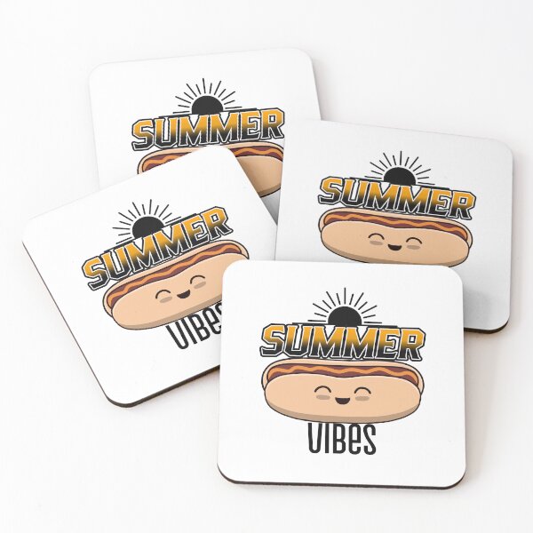 Item preview, Funny Hotdog Lover Summer Vibes Quote designed and sold by Sartoris Art.