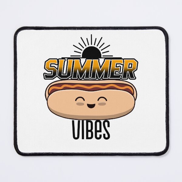 Item preview, Funny Hotdog Lover Summer Vibes Quote designed and sold by Sartoris Art.