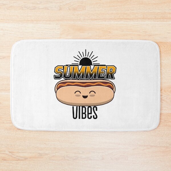 Item preview, Funny Hotdog Lover Summer Vibes Quote designed and sold by Sartoris Art.