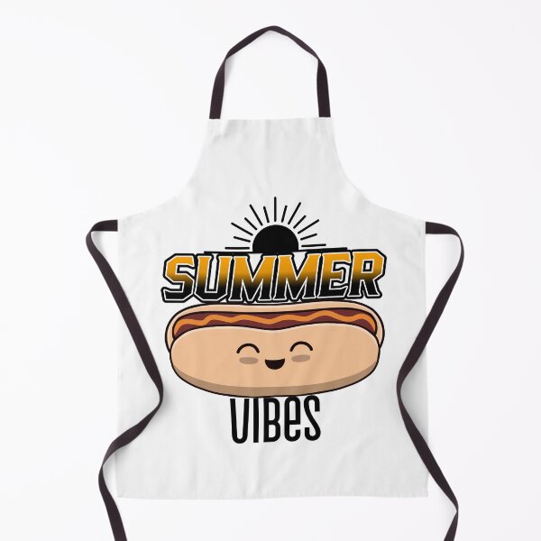 Item preview, Funny Hotdog Lover Summer Vibes Quote designed and sold by Sartoris Art.