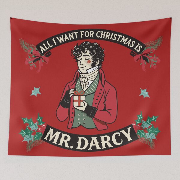 Item preview, All I want for christmas is Mr. Darcy designed and sold by Bookisha.