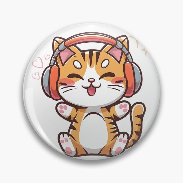 Item preview, Gato de anime kawaii designed and sold by RetroPrism.