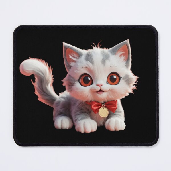 Item preview, Adorable Kitten with Coins and Stickers: A Whimsical 3D Plush Design designed and sold by subhamkapoor.