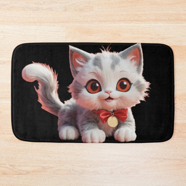 Item preview, Adorable Kitten with Coins and Stickers: A Whimsical 3D Plush Design designed and sold by subhamkapoor.