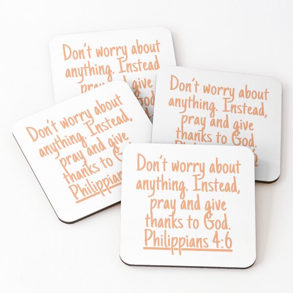 Item preview, Don’t worry about anything. Instead, pray and give thanks to God. Philippians 4:6 designed and sold by successmom.