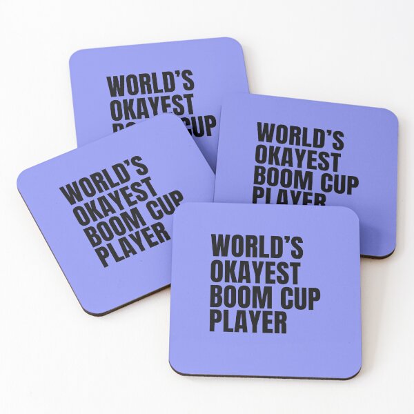 Item preview, World's Okayest Boom Cup Player - Black designed and sold by Cutsandsparks.