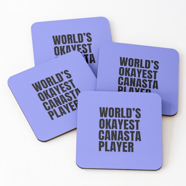 Item preview, World's Okayest Canasta Player - Black designed and sold by Cutsandsparks.
