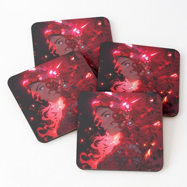 Item preview, Crimson Cybernetic Anime Girl designed and sold by bubblegoth.