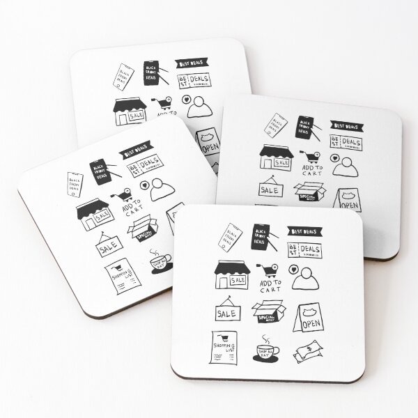 Item preview, Black Friday Vibes: Cute Line Art Illustration designed and sold by RM-Journey.