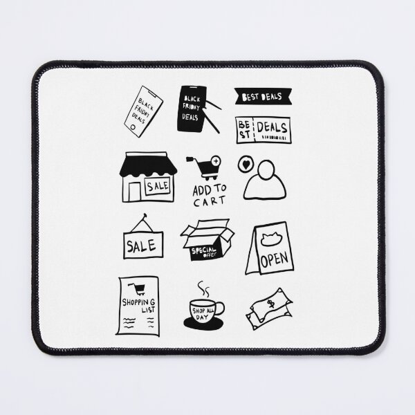 Item preview, Black Friday Vibes: Cute Line Art Illustration designed and sold by RM-Journey.