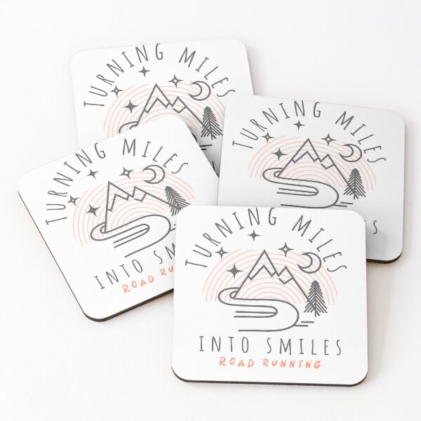 Item preview, Turning miles into smiles road running designed and sold by Ink & Fabric.