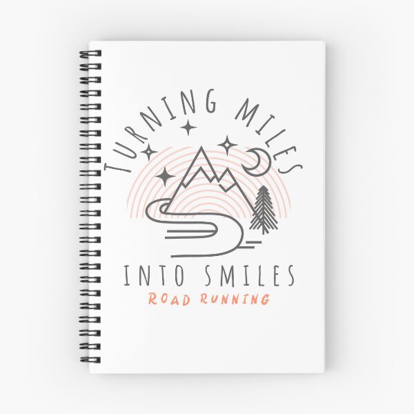 Item preview, Turning miles into smiles road running designed and sold by Ink & Fabric.