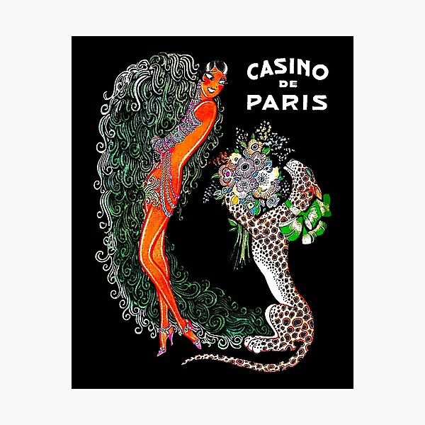 Item preview, The Fabulous Josephine Baker and Cheetah Cafe de Paris 1930 designed and sold by Pixelchicken.