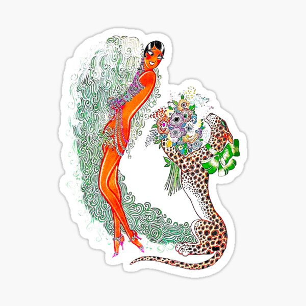 Item preview, The Fabulous Josephine Baker and Cheetah Cafe de Paris 1930 designed and sold by Pixelchicken.