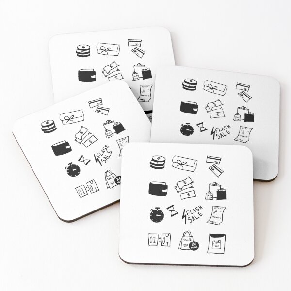 Item preview, Shopping Cart Chaos: Black Friday Minimalist Art designed and sold by RM-Journey.