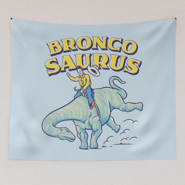 Item preview, BroncoSaurus | Rodeo Brontosaurus | Cowboy Riding a Dino designed and sold by Any Color Designs.