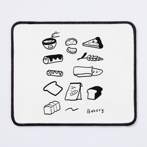 Item preview, Bread Lovers: Simple Black & White Illustration designed and sold by RM-Journey.