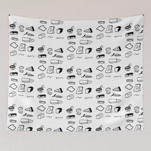 Item preview, Bread Lovers: Simple Black & White Illustration designed and sold by RM-Journey.