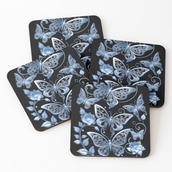 Item preview, Silvery Blue Butterflies designed and sold by Exodoi.