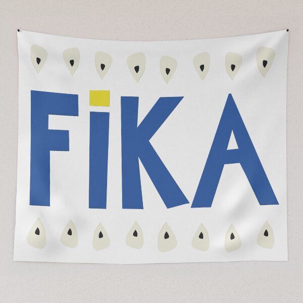 Item preview, Fika Ornament Blue and Yellow designed and sold by Corduroy9.