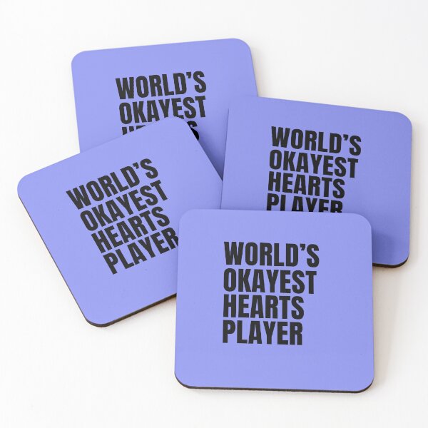 Item preview, World's Okayest Hearts Player - Black designed and sold by Cutsandsparks.