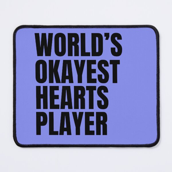 Item preview, World's Okayest Hearts Player - Black designed and sold by Cutsandsparks.