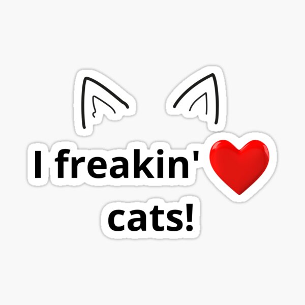 Artikel-Vorschau von Ich liebe Katzen!, designt und verkauft von dobmac.