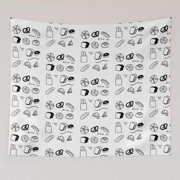 Item preview, Simple Bread: Black & White Bread Art designed and sold by RM-Journey.