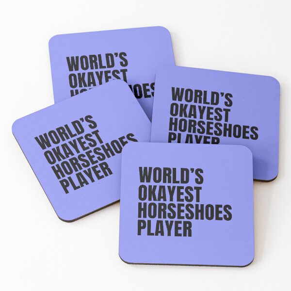Item preview, World's Okayest Horseshoes Player - Black designed and sold by Cutsandsparks.
