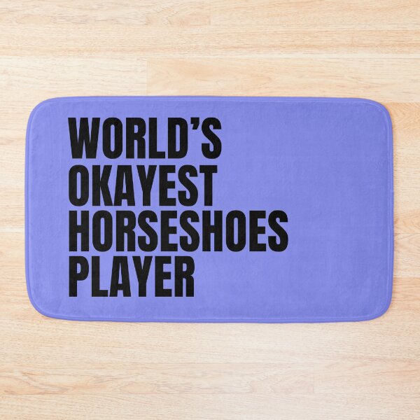 Item preview, World's Okayest Horseshoes Player - Black designed and sold by Cutsandsparks.