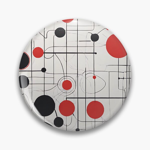 Item preview, Bauhaus Red and Black Dots designed and sold by Zenvo.
