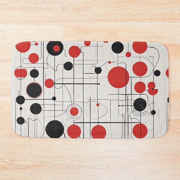 Item preview, Bauhaus Red and Black Dots designed and sold by Zenvo.