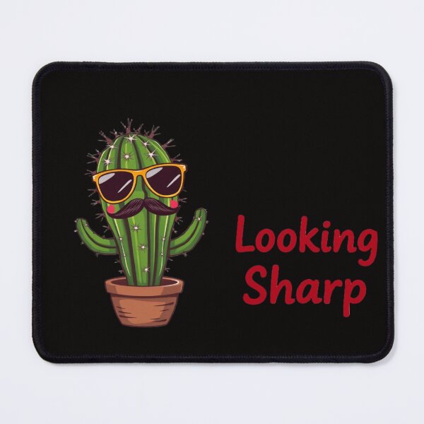 Item preview, Quirky Cactus with Sunglasses and Mustache: 'Looking Sharp' Design designed and sold by subhamkapoor.
