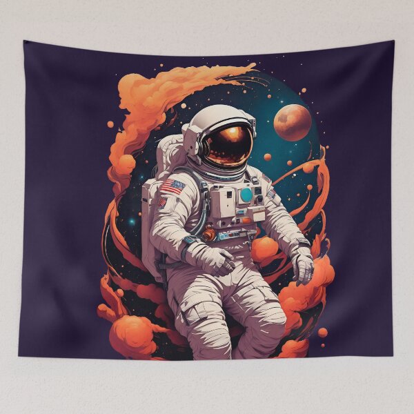 Item preview, Relaxed astronaut artwork designed and sold by Alan Javier Cordoba Espinosa.