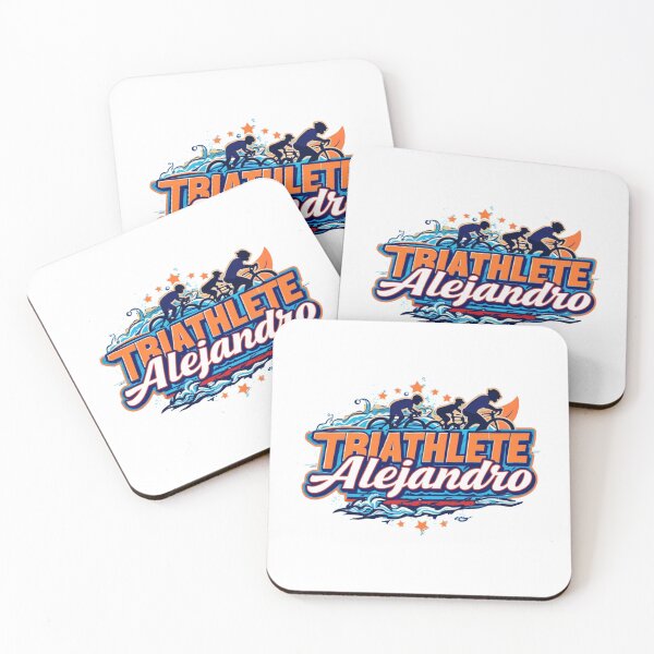 Item preview, Dynamic Triathlete Alejandro - Swim, Bike, Run designed and sold by Triathlongram.
